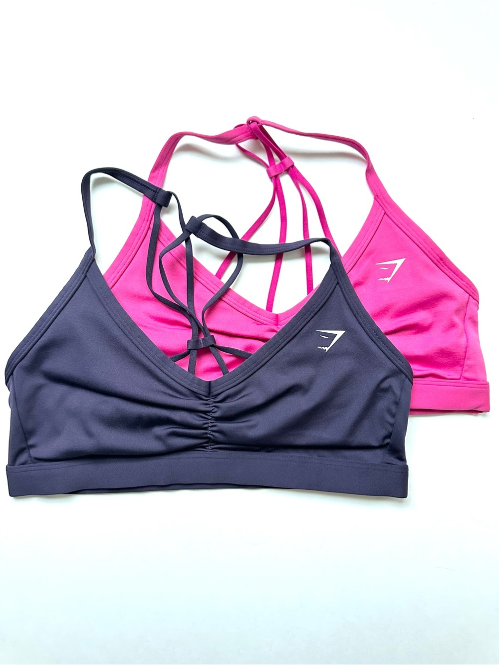 Gymshark L Ruched Strappy Sports Bra Set